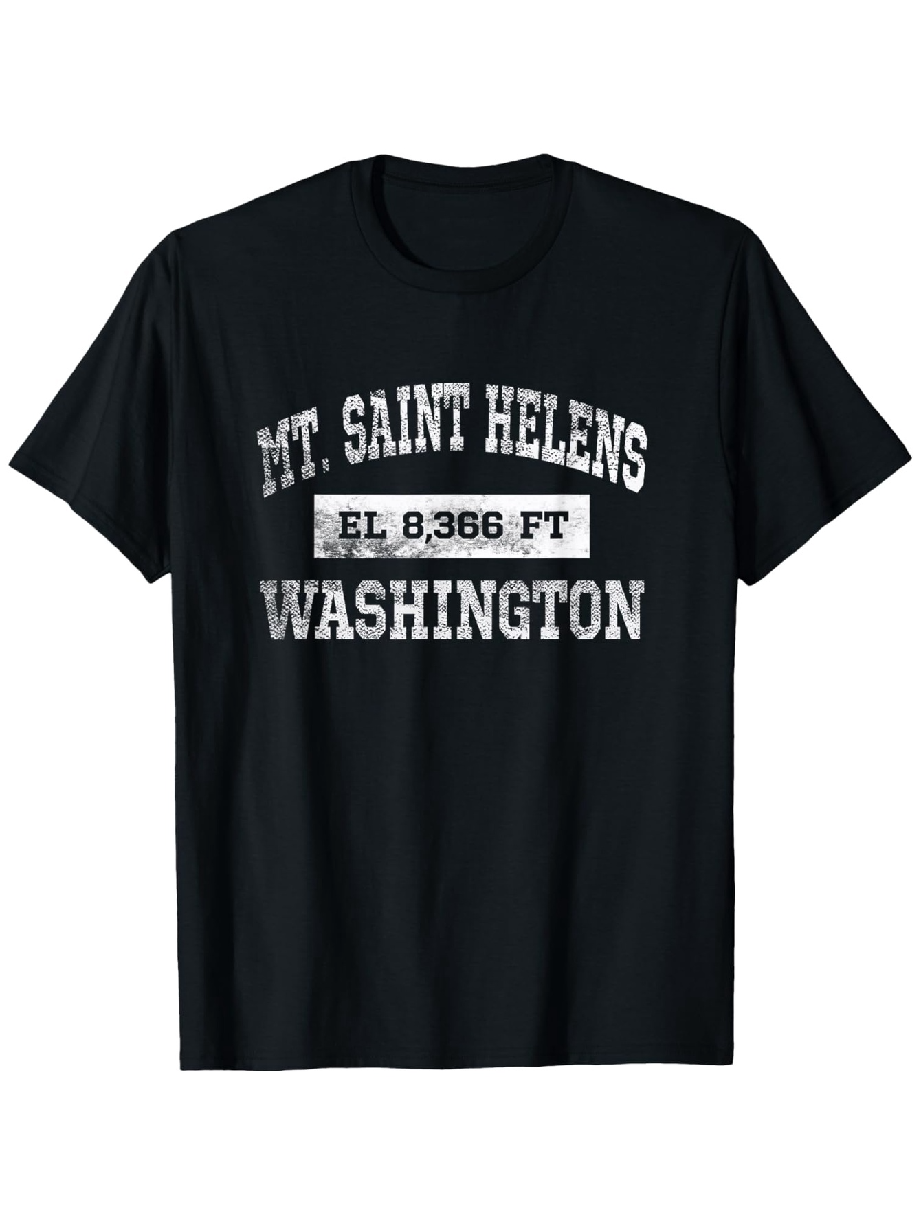 Men's Graphic T-Shirt Mt Saint Helens Elevation Stat Vintage Washington Souvenir T Shirt