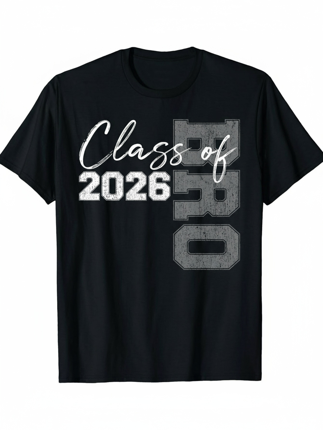 Men's Graphic T-Shirt Class Of 2026 Bold Graduation Year Design Typography Tee