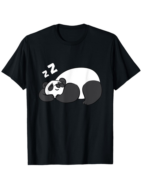 Men's Graphic T-Shirt Sleepy Peaceful Bamboo Grove Panda