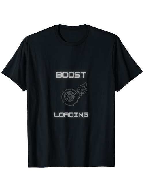Men's Graphic T-Shirt Boost Loading Futuristic Progress Bar With Digital Interface Icon