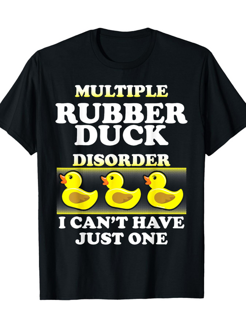 Men's Graphic T-Shirt Multiple Rubber Duck Disorder With Three Yellow Toy Ducks