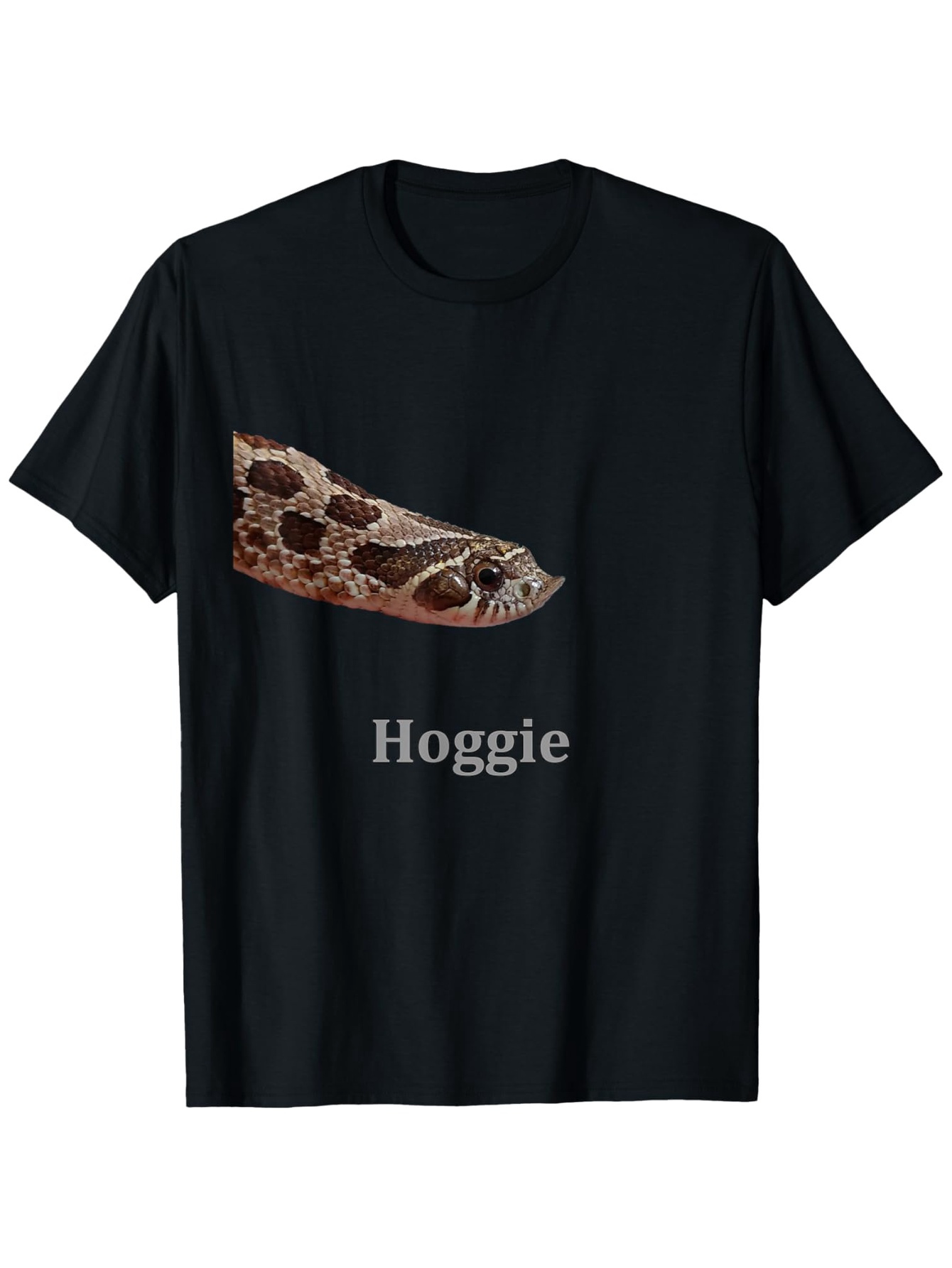 Men's Graphic T-Shirt Hoggie Realistic Brown Patterned Snake Head Illustration TShirt