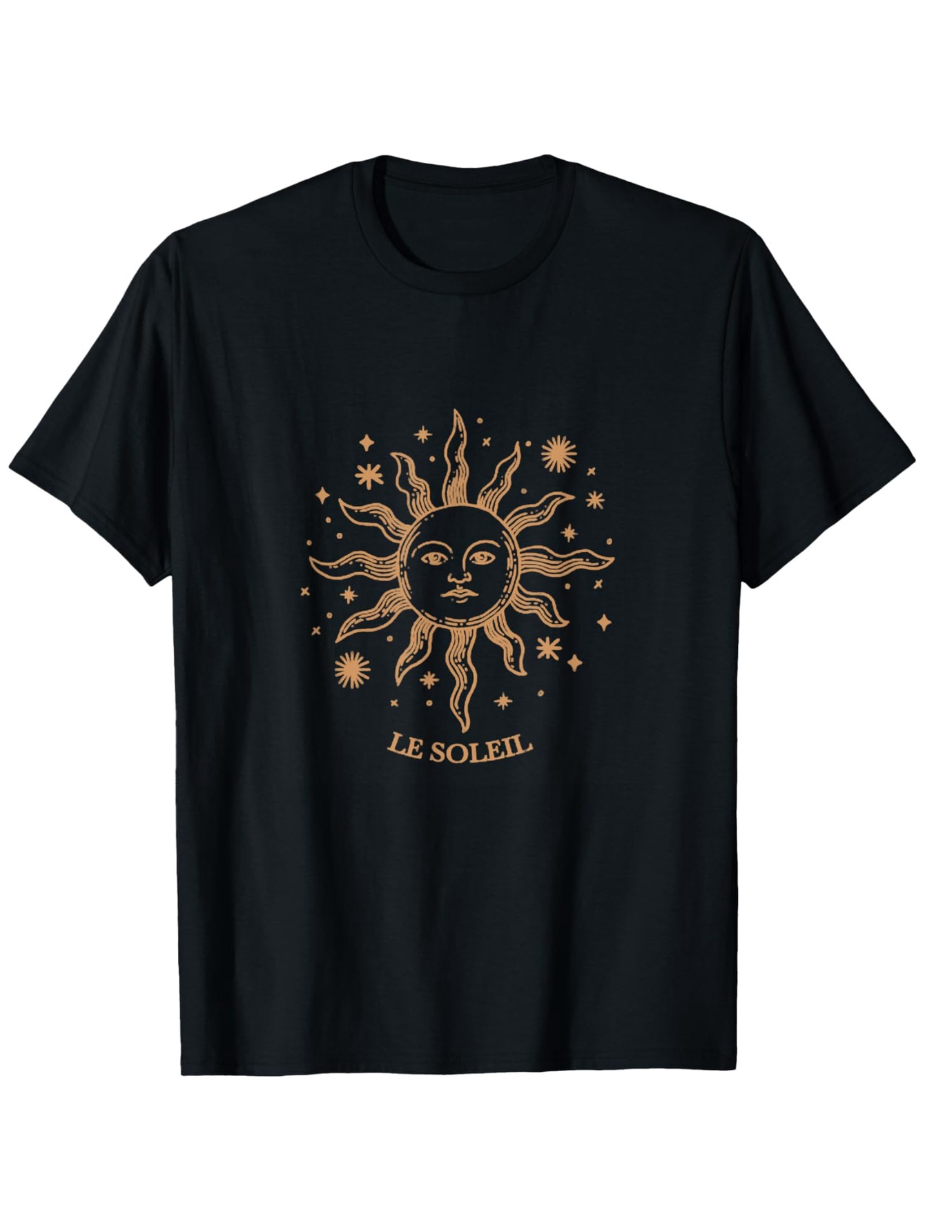 Men's Graphic T-Shirt Le Soleil Majestic Golden Rays Surrounded By Celestial Star Sun