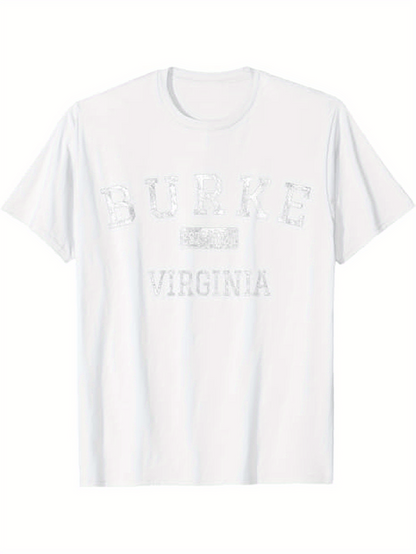 Men's Graphic T-Shirt Virginia Classic Collegiate Style Text Print T Shirt