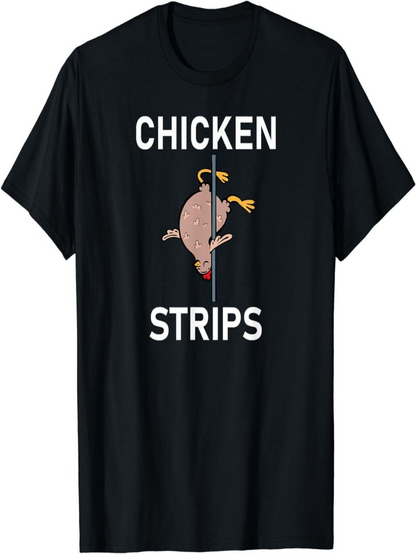 Men's Graphic T-Shirt Chicken Strips Cartoon Pole Dancing Chicken Humor Design
