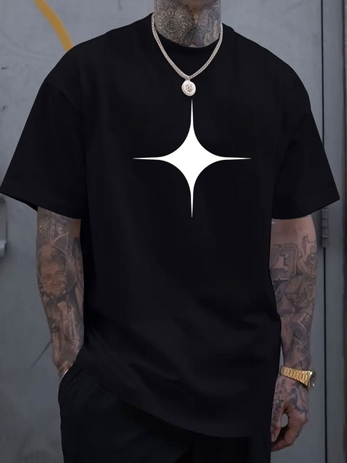 Men's Graphic T-Shirt Radiant Modern Minimalist Shine Graphic Star