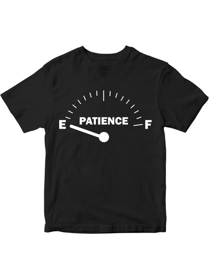 Men's Graphic T-Shirt Patience Meter Graphic With Gauge Dials And Pointer Display Fuel