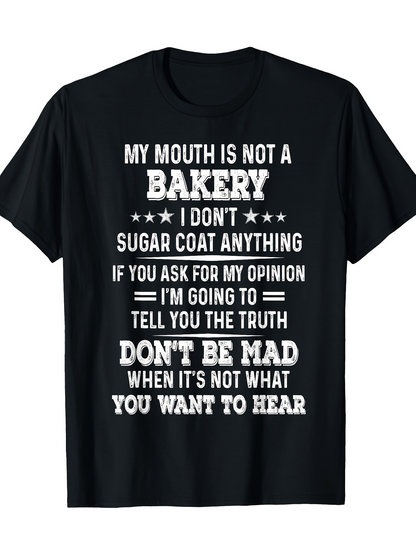 Men's Graphic T-Shirt Text Quote With Graphic Accent Bold Slogan Typography Statement Shirt