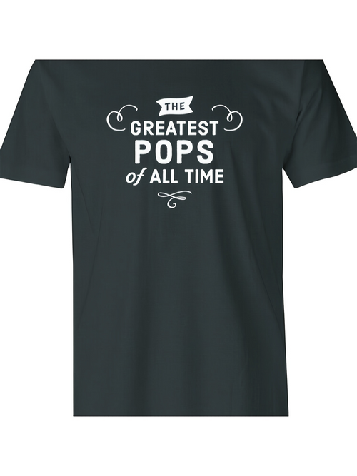 Men's Graphic T-Shirt The Greatest Pops Of All Time Bold Retro Typography Graphic T Shirt