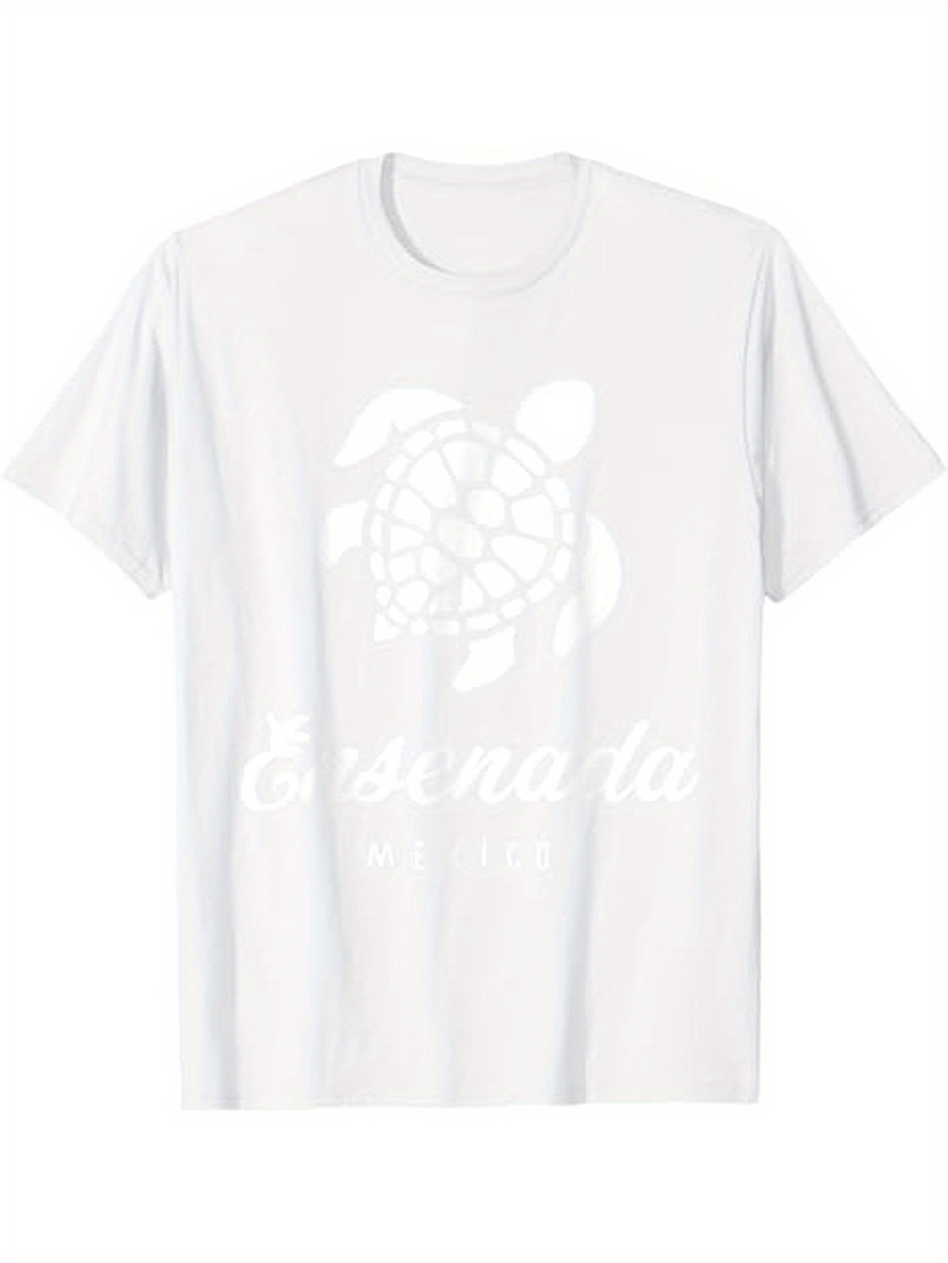 Men's Graphic T-Shirt Esensata Gentle Ocean Waves With Dreamy Turtle Print