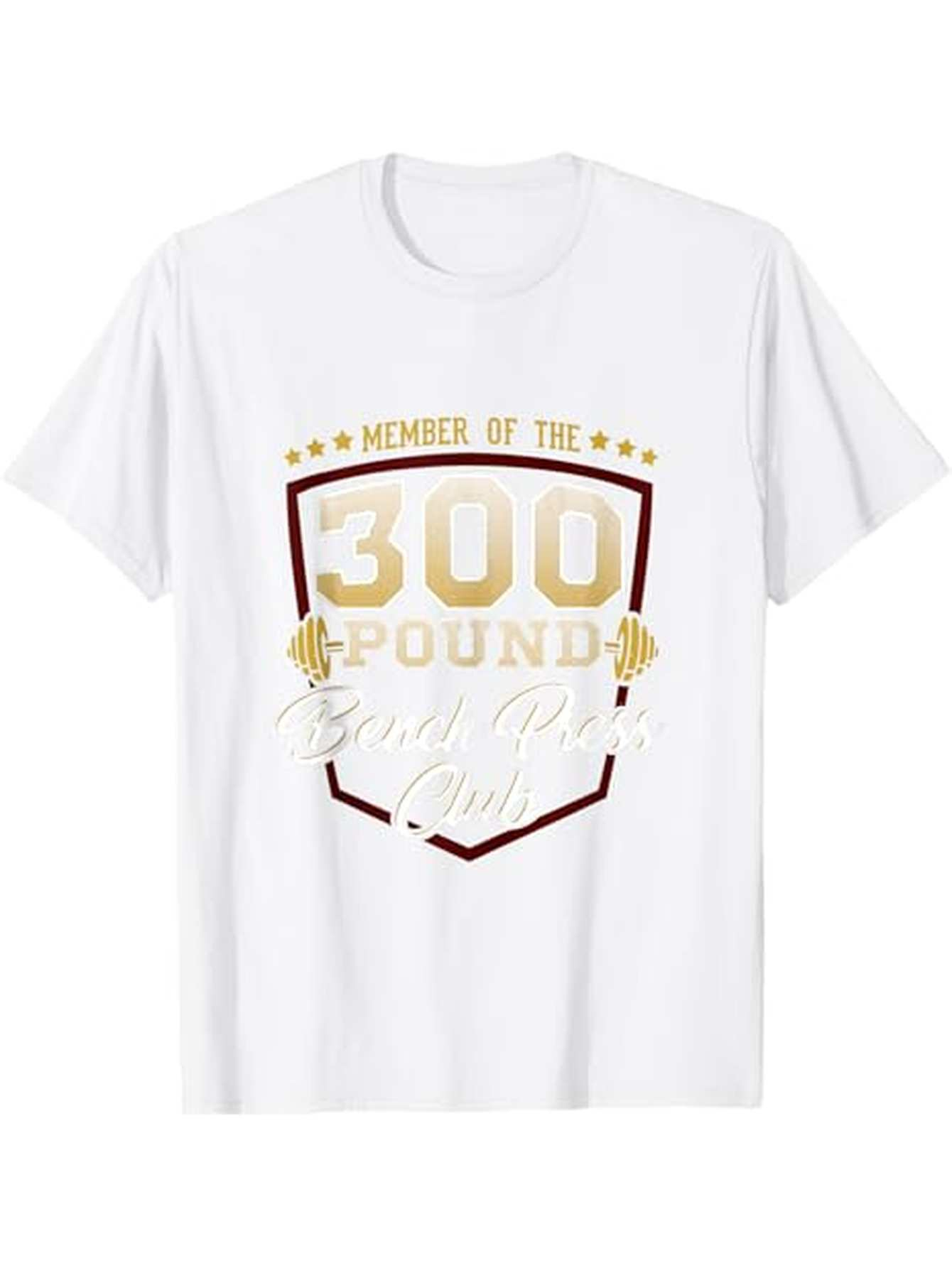 Men's Graphic T-Shirt Member Of The 300 Pound Gold Lettering Fitness T Shirt