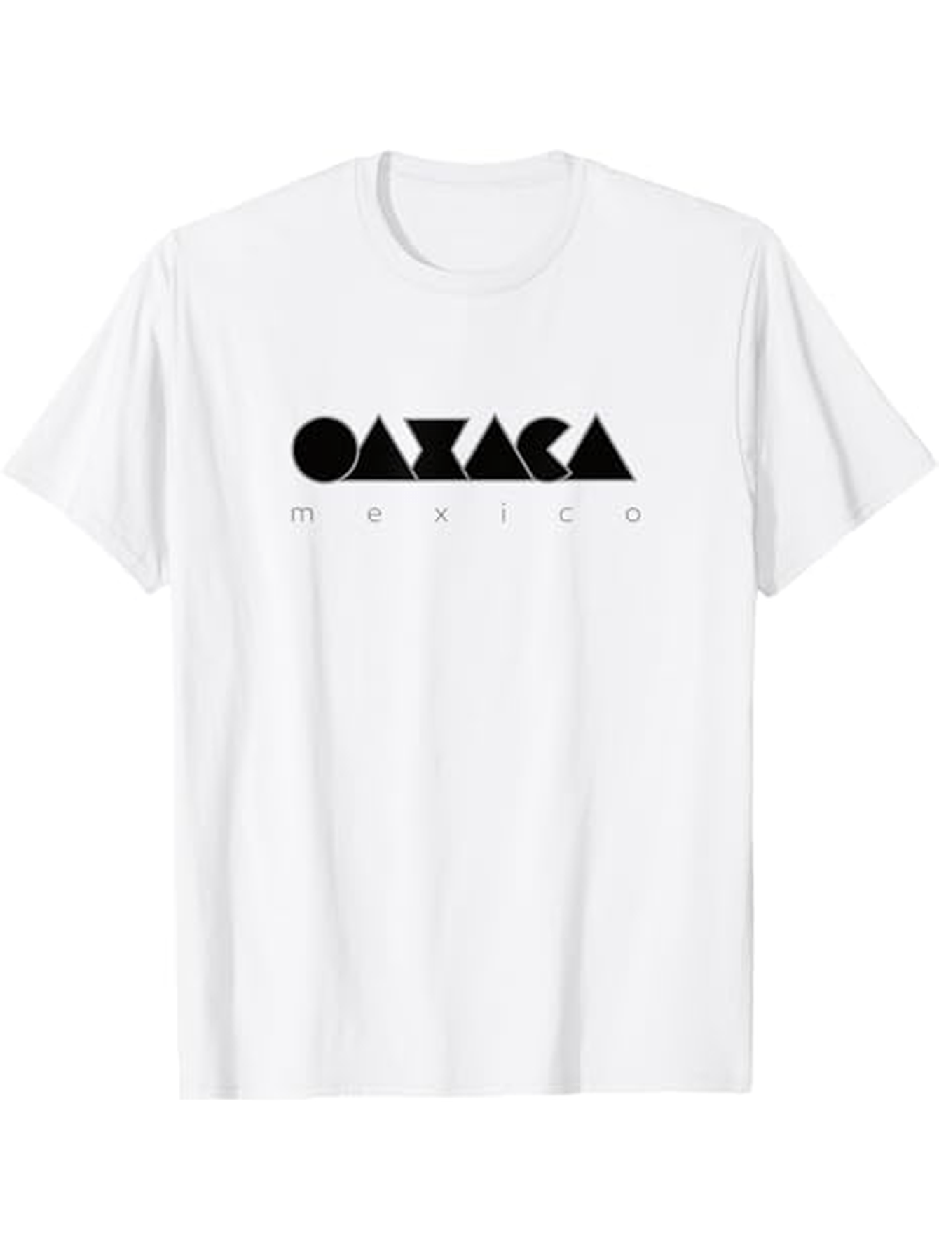 Men's Graphic T-Shirt Oaxaca Mexico Bold Geometric Shapes Modern Lettering T Shirt