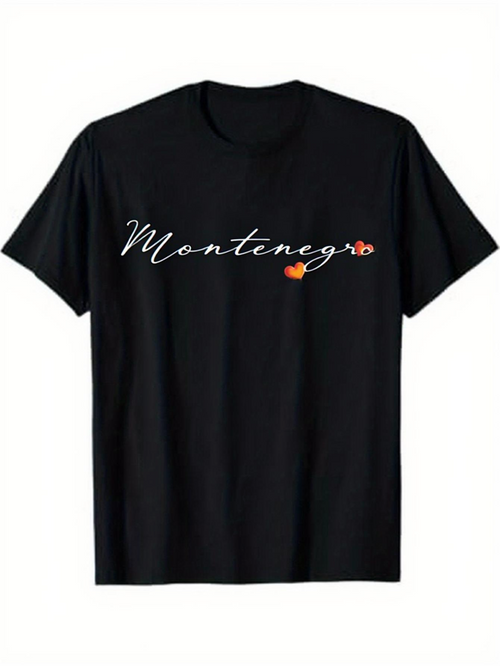 Men's Graphic T-Shirt Montenegro Summer Days With Vibrant Tropical Fish Floating Peacefully Underwater