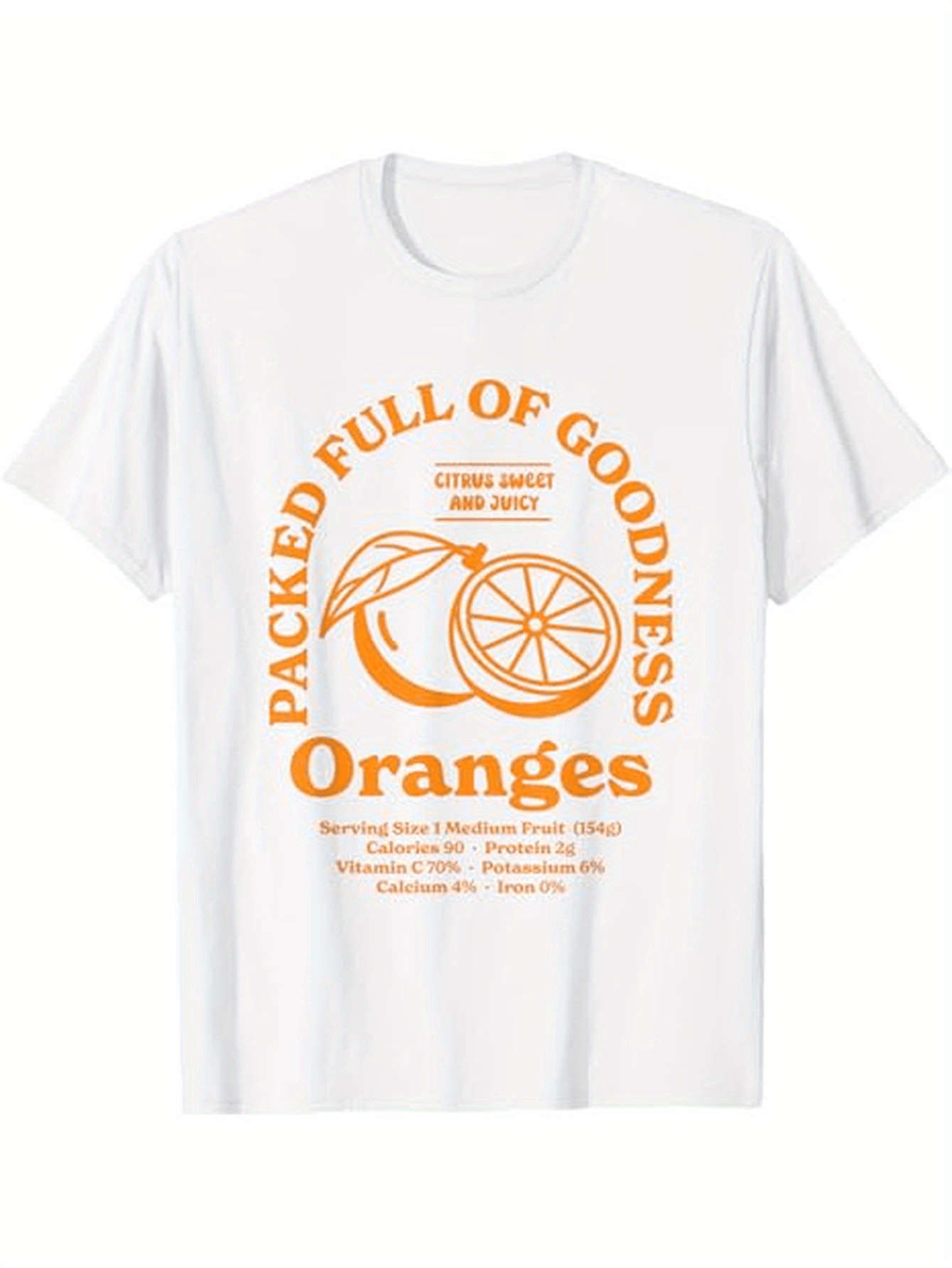 Men's Graphic T-Shirt Packed Full Of Goodness Fresh Citrus Fruits With Sliced Juicy Orange Under Sunshine Oranges