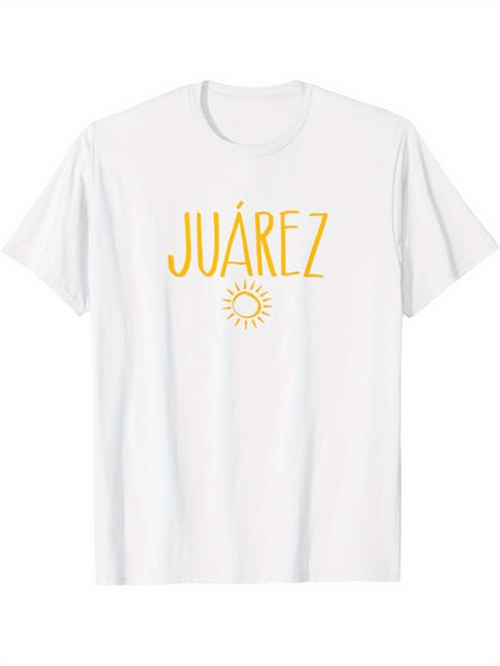 Men's Graphic T-Shirt Juarez Bright Sunshine Under Radiant Skies With Glowing Sun Symbol