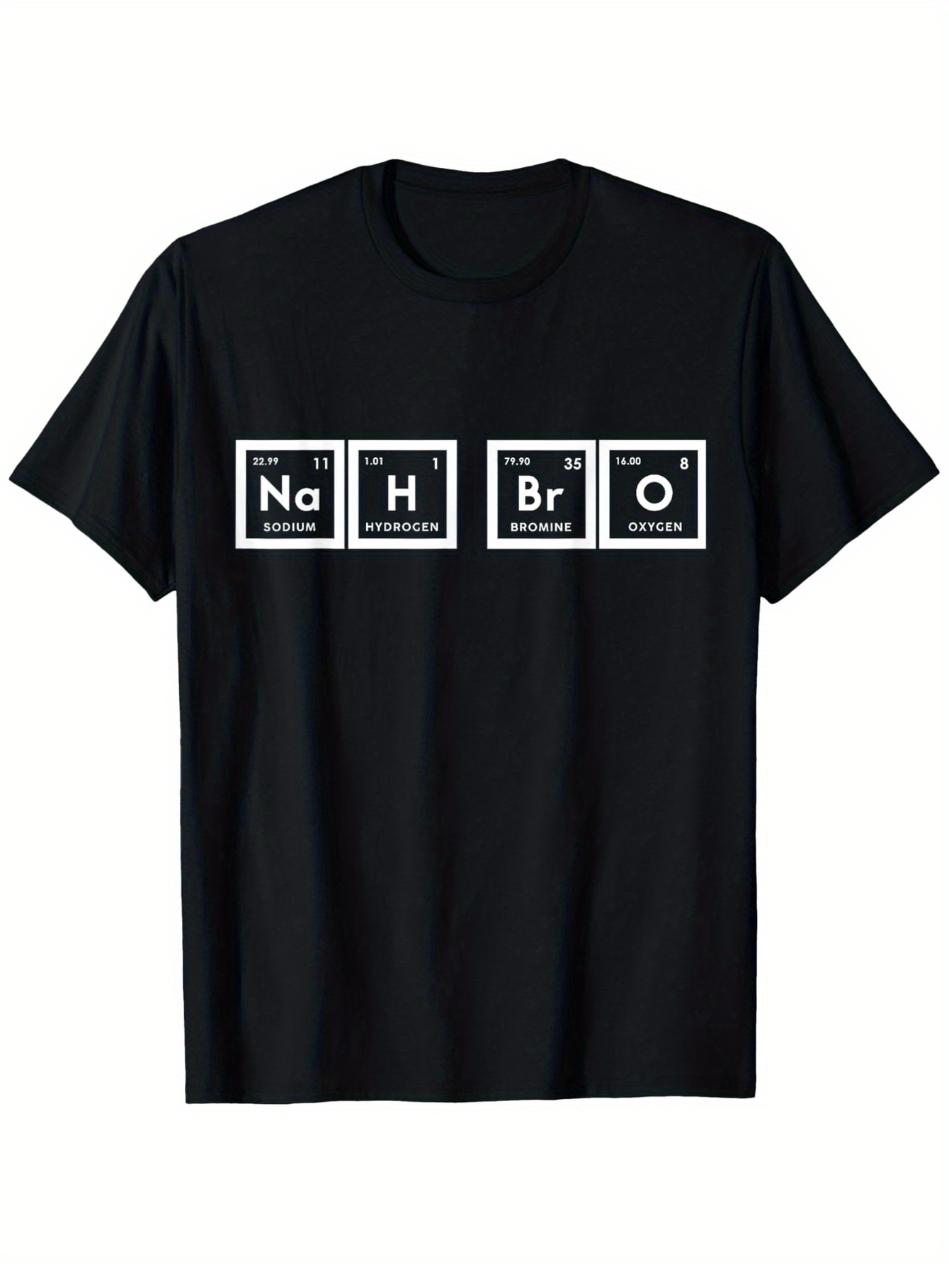 Men's Graphic T-Shirt Funny Science Elements With Chemistry Inspired Periodic Table Design