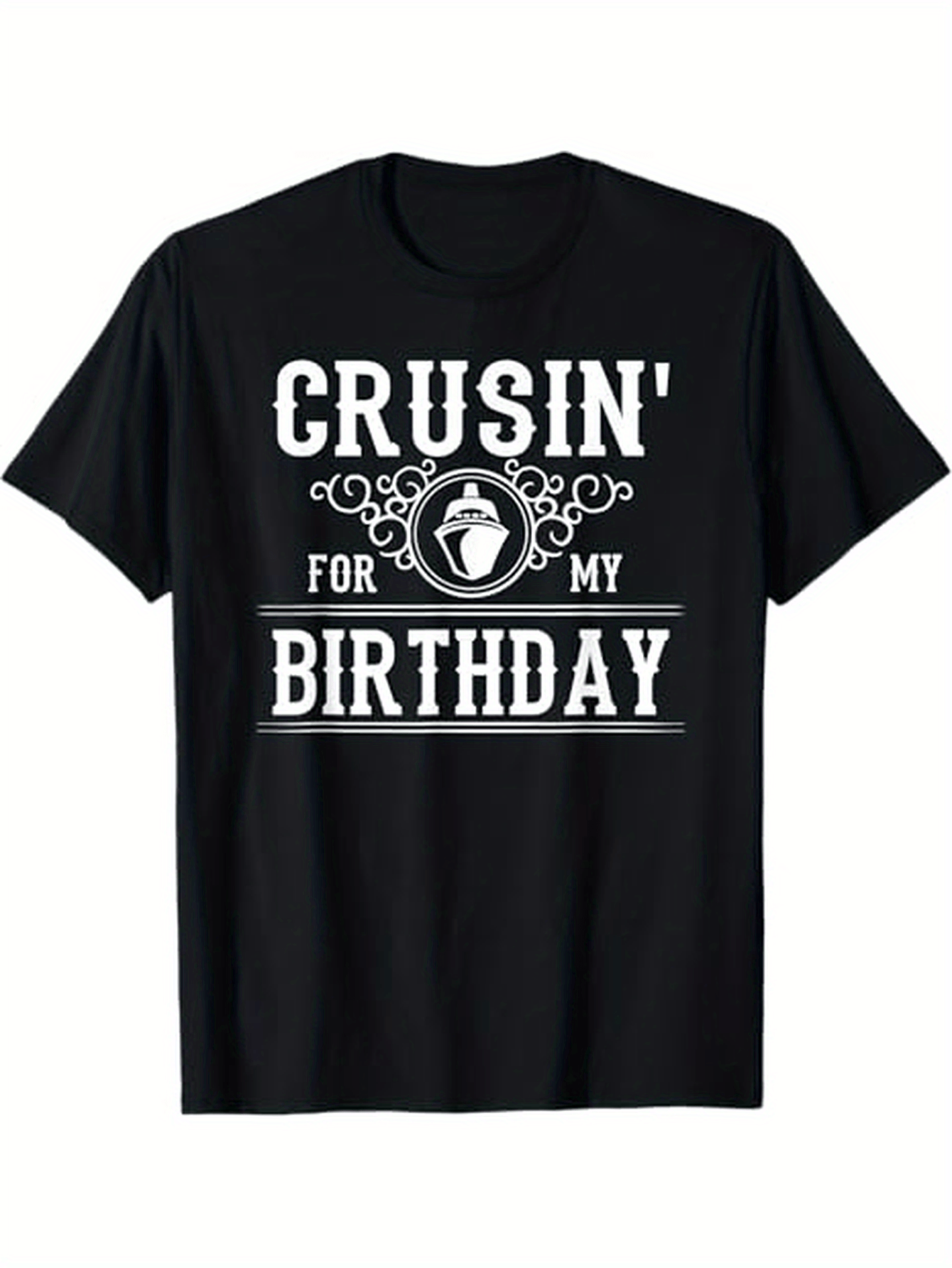 Men's Graphic T-Shirt Crusin For My Birthday Decorative Ice Cream Cupcone T Shirt