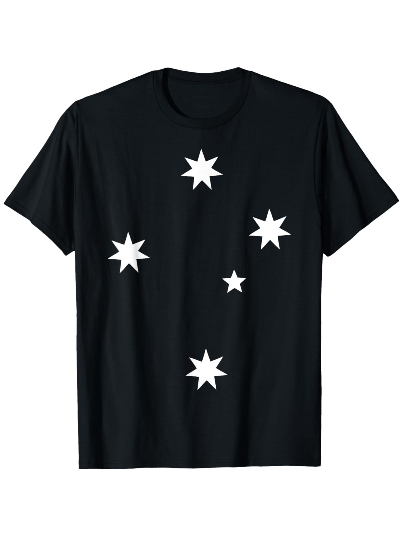 Men's Graphic T-Shirt Night Sky With Scattered Bright Shining White Star Shapes