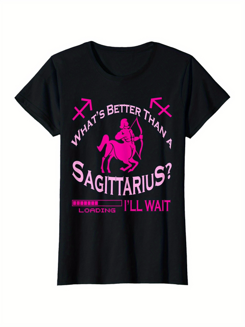 Men's Graphic T-Shirt Whats Better Than A Sagittarius Lovely Pink Arrows With Zodiac Centaur