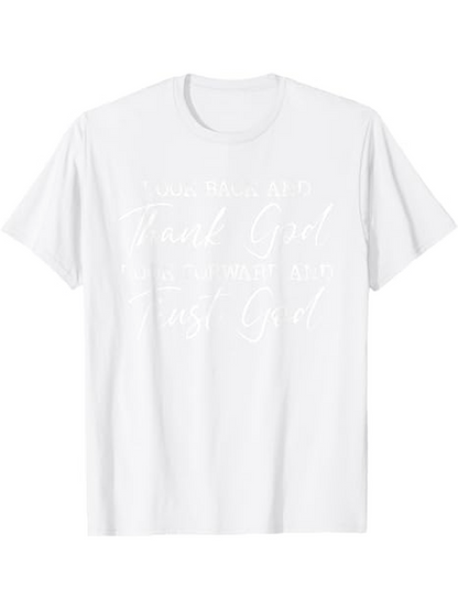 Men's Graphic T-Shirt Faith God Inspired Words On Pure Cotton White T Shirt