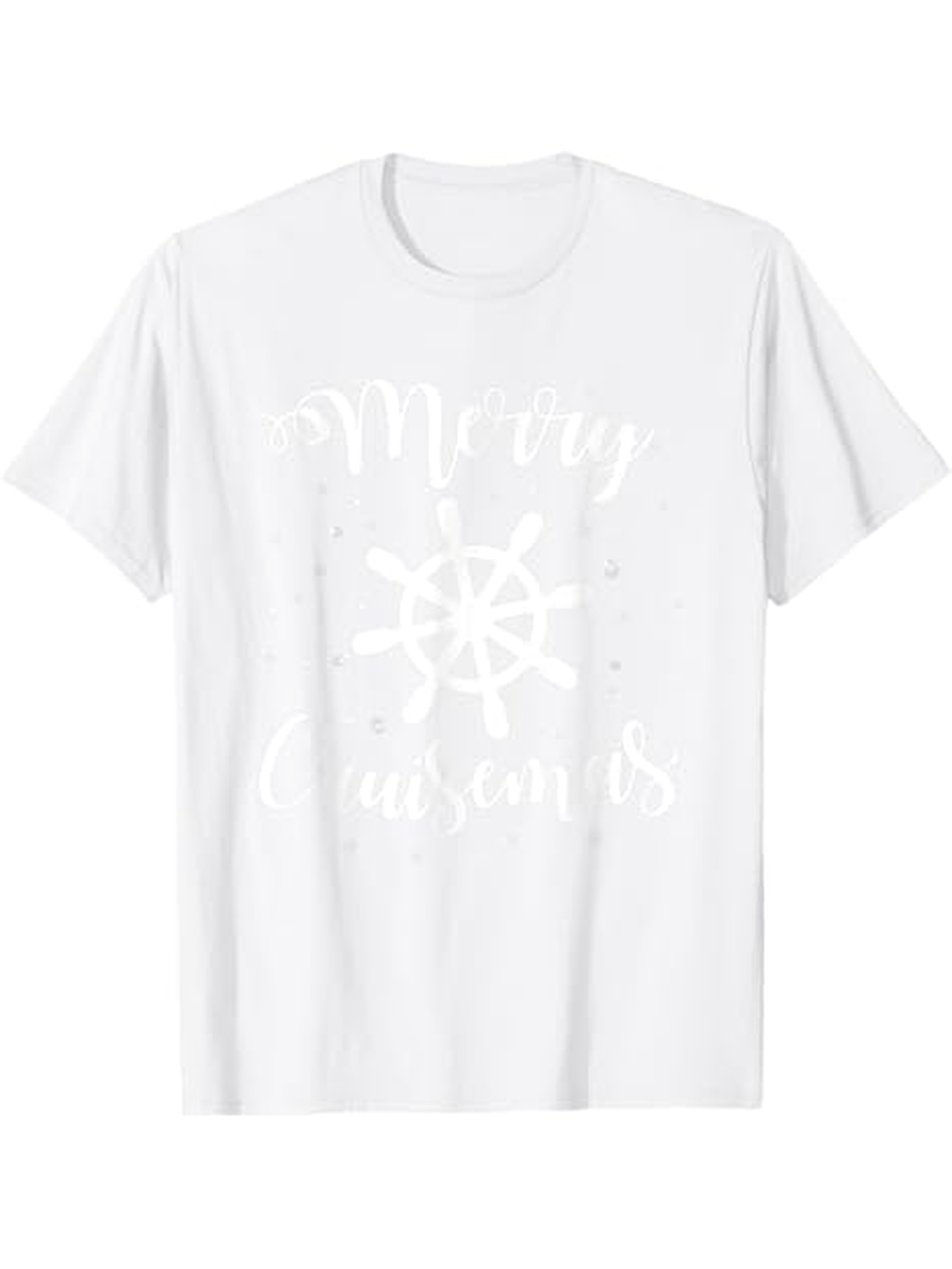 Men's Graphic T-Shirt Merry Seasons Delicate Snowflake Surrounded By Winter Festive Atmosphere Shirt