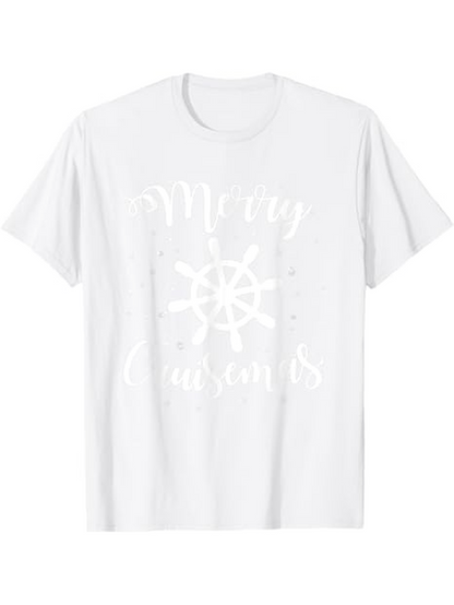 Men's Graphic T-Shirt Merry Seasons Delicate Snowflake Surrounded By Winter Festive Atmosphere Shirt
