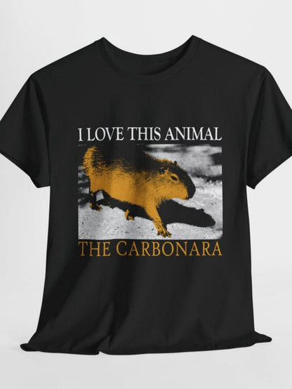 Men's Graphic T-Shirt I Love This Animal Golden Twilight Highlighted Capybara