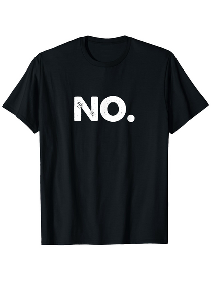 Men's Graphic T-Shirt Weathered Bold White Letters On Simple Statement No
