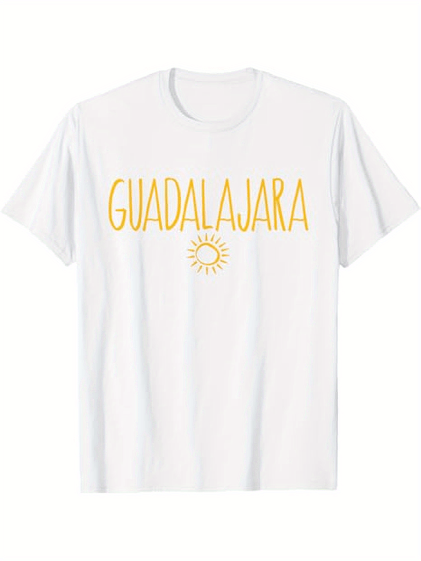 Men's Graphic T-Shirt Guadalajara With Handdrawn Sunshine Under The Warm Sun Shirt