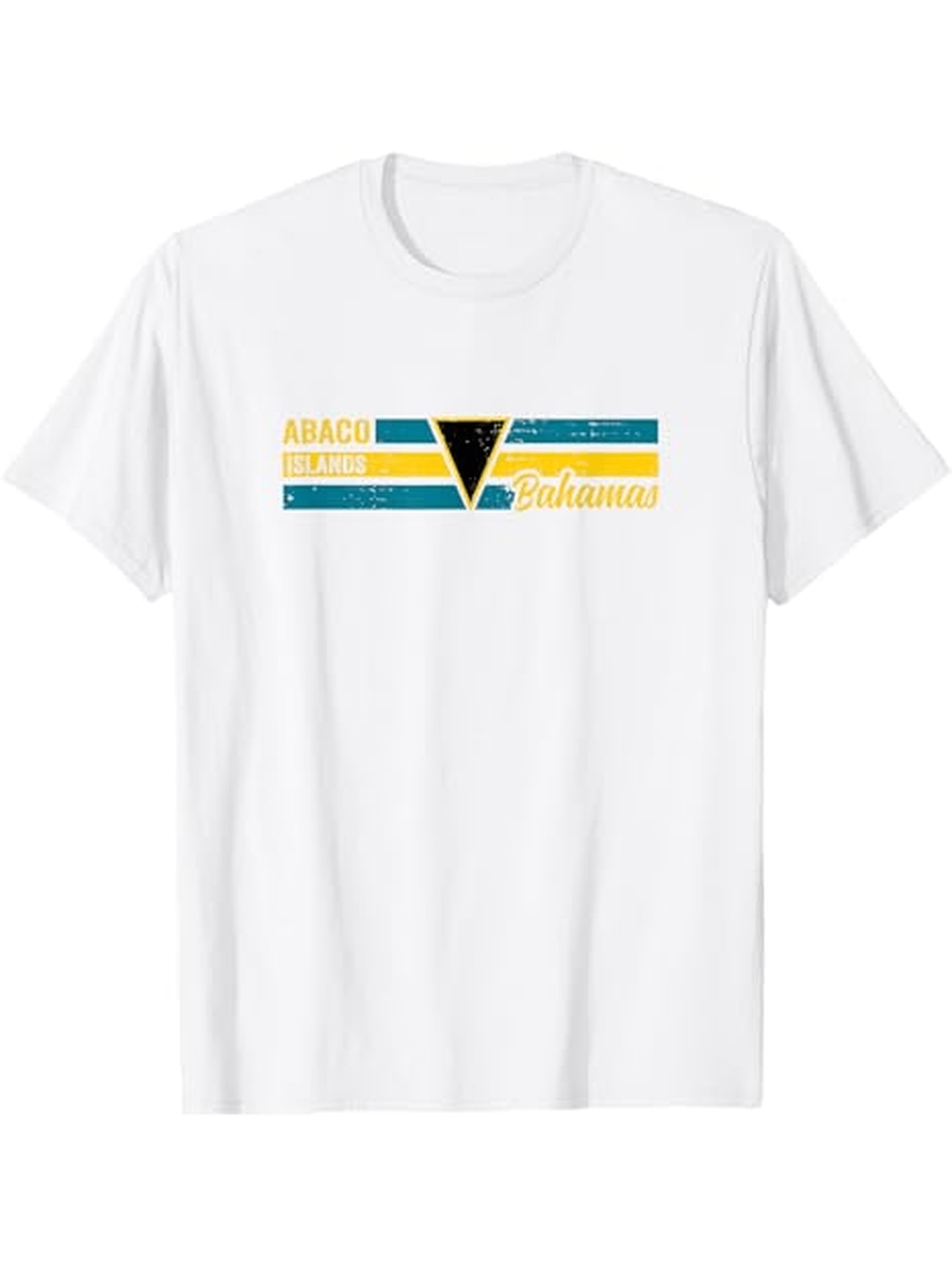 Men's Graphic T-Shirt Simple Retro Colors With Stylized Text And Horizontal Stripes Flag
