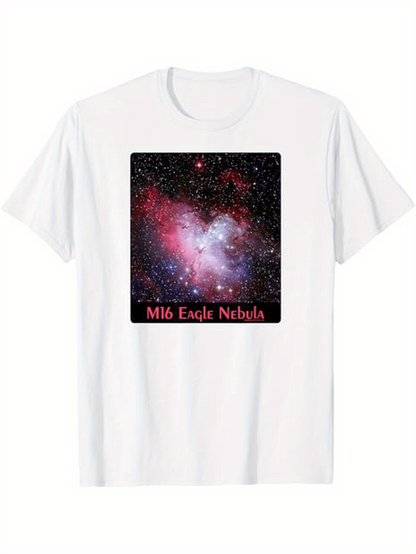 Men's Graphic T-Shirt M16 Eagle Nebula Stunning Star Cluster Among Swirling Deep Space Gases Nebula
