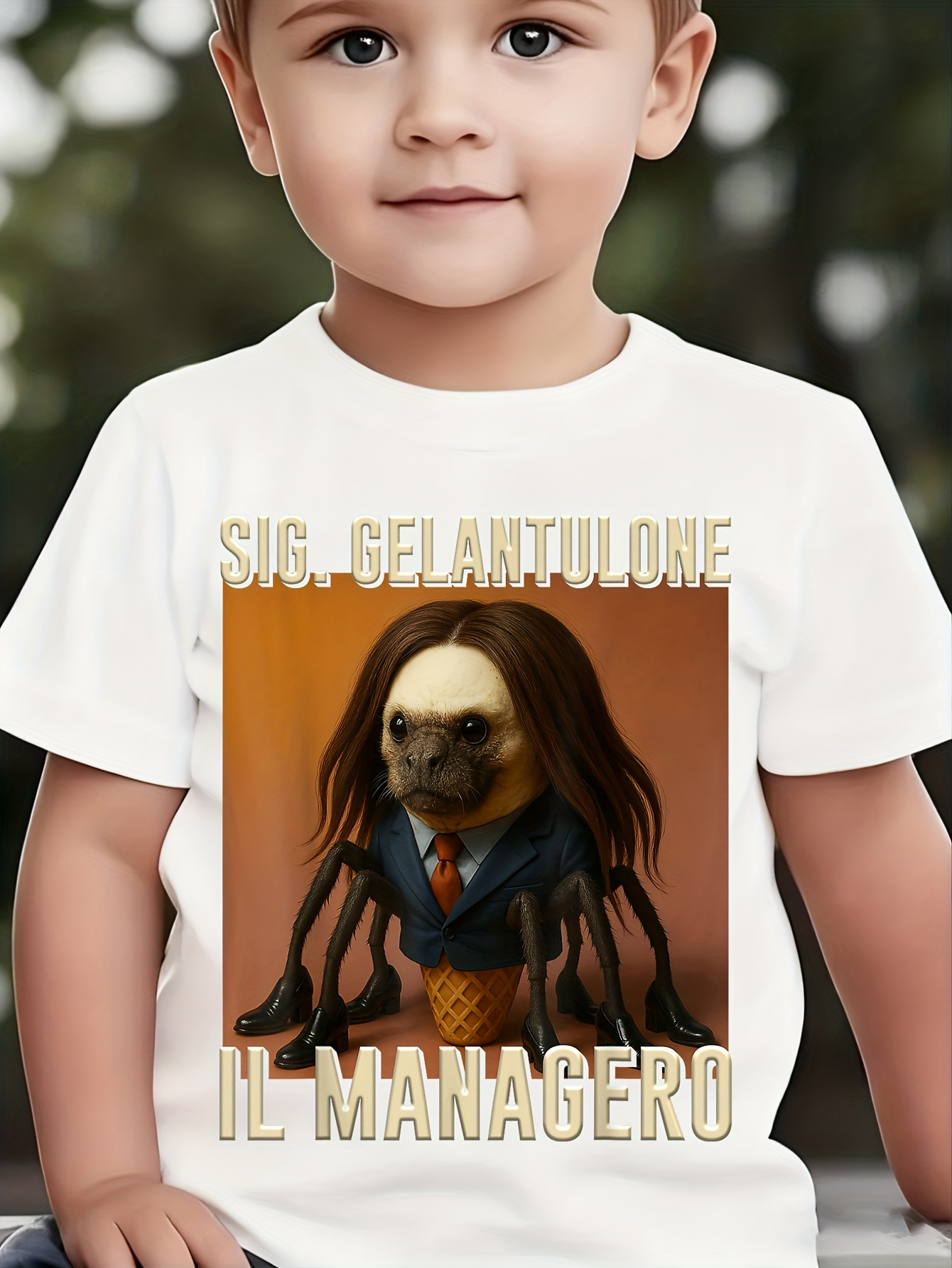 Men's Graphic T-Shirt Gelantulone With Manager Suit And Playful Expression Sloth
