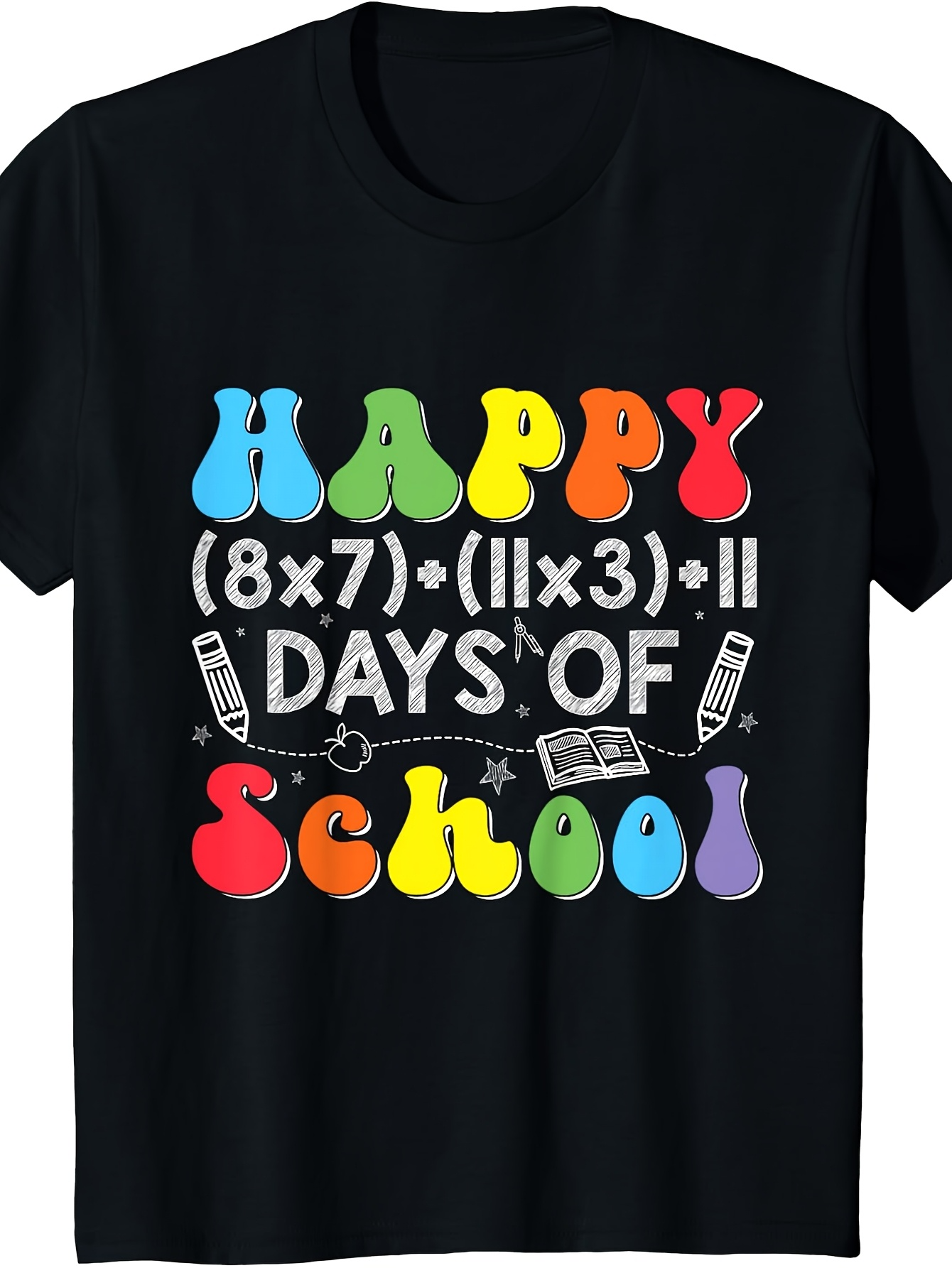 Men's Graphic T-Shirt Happy Colorful Back To School Learning Chemistry School