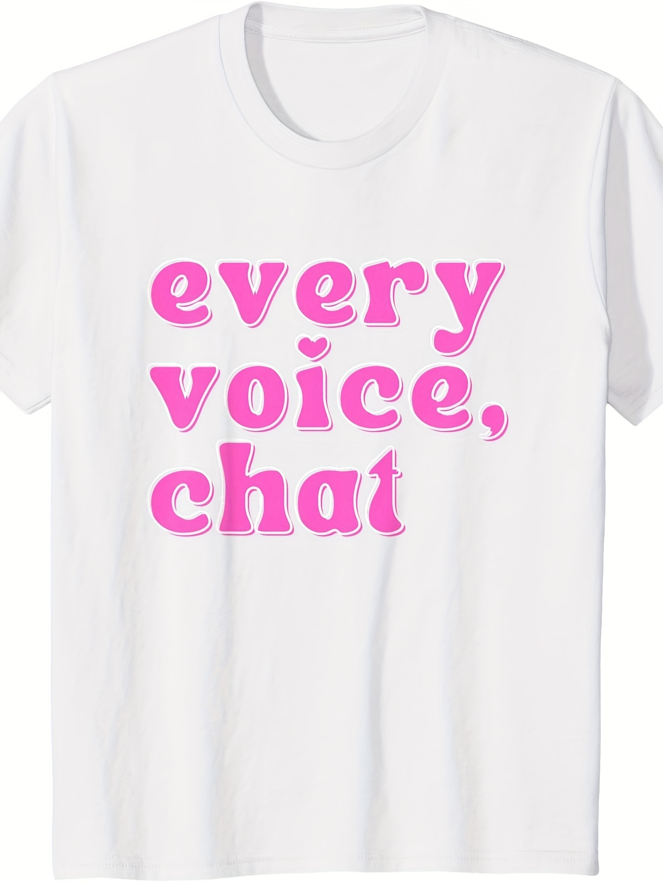 Men's Graphic T-Shirt Every Voice Chat Dreamy Pastel Letters On Cozy Cotton T Shirt