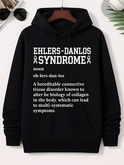 Men's Graphic Hoodie Ehlers Danlos Syndrome Medical Definition Printed Hoodie