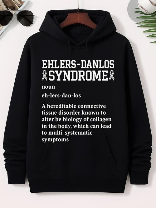Men's Graphic Hoodie Ehlers Danlos Syndrome Medical Definition Printed Hoodie