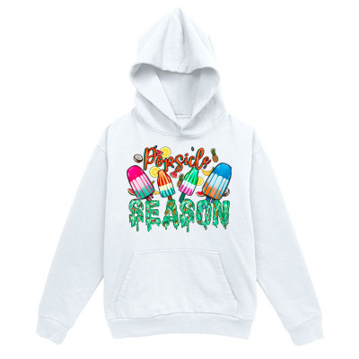 Men's Graphic Hoodie Popsicle Season With Colorful Icy Treats Summer Fun Hoodie