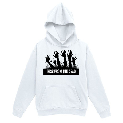 Men's Graphic Hoodie Rise From The Dead With Reaching Hands Emerging Among Shadows Hoodie
