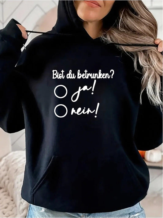 Women's Graphic Hoodie Round Curve Design