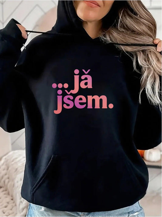 Women's Graphic Hoodie Gradient color squares