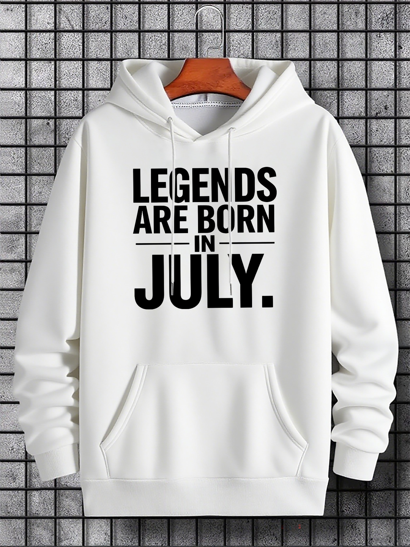 Men's Graphic Hoodie Legends Are Born In July Bold Statement Hoodie