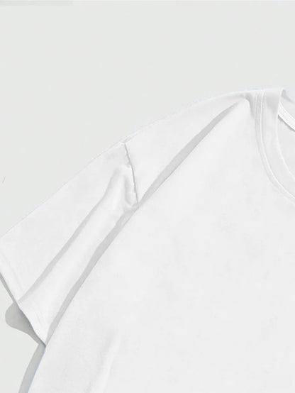 Men's Graphic T-Shirt Red Heart Among Handwritten Letters And Artistic Script Text
